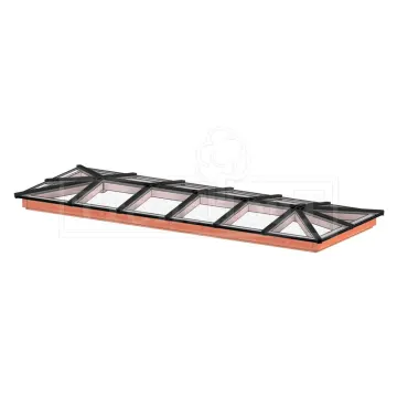 Lichtstraat schilddak 4472x1536mm (lxb) incl. gelaagd isolatieglas en profielen