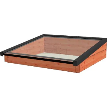 Lichtstraat lessenaar 1500mm, 1300mm diep incl. gelaagd isolatieglas en profielen