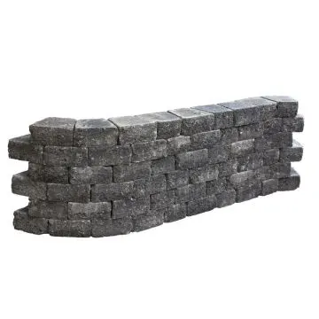 Pilestone 23/17x21,5x10 cm Coal