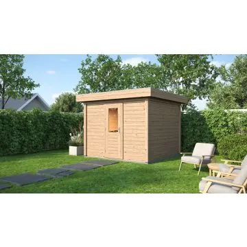 Kapschuur de Hoeve XL 635x440x375 cm (bxdxh) - tekening met afmetingen