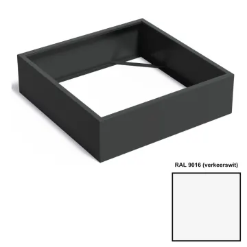 Adezz CARREZ Verkeerswitte (Aluminium) Plantenbak 140x140x40 cm zonder bodem
