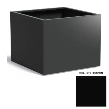 Adezz CARREZ Gitzwarte (Aluminium) Plantenbak 100x100x100 cm