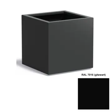 Adezz CARREZ Gitzwarte (Aluminium) Plantenbak 60x60x60 cm