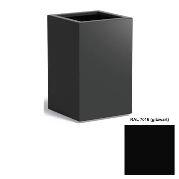 Adezz CARREZ Gitzwarte (Aluminium) Plantenbak 50x50x80 cm