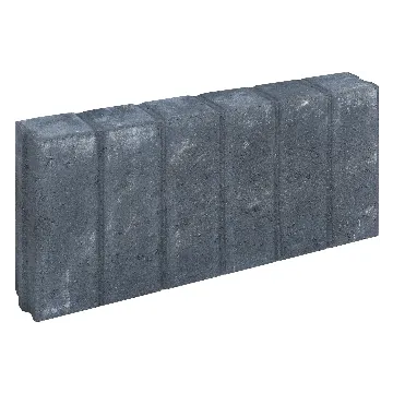 Blokjesband vierkant 8x25x50 cm Zwart 