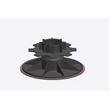 IPv8-11 verstelbare terras drager zonder plaatje, rubber onderlaag (8,3-11,3cm)