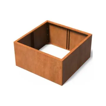 Cortenstaal Plantenbak Modulair 120x120x60 cm