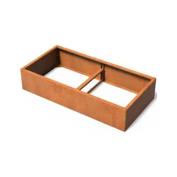 Cortenstaal Plantenbak Modulair 200x100x40 cm