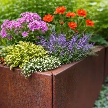 Cortenstaal Plantenbak Modulair 50x50x80 cm