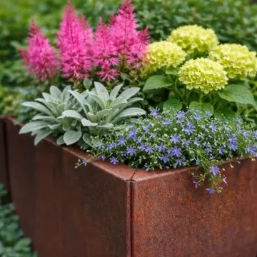 Cortenstaal Plantenbak Modulair 60x60x60 cm