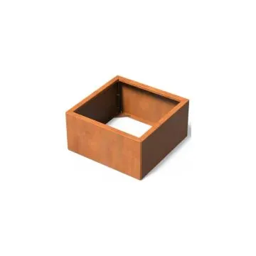 Cortenstaal Plantenbak Modulair 80x80x40 cm