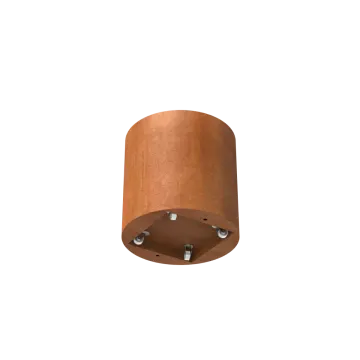 Adezz CIRCUM Cortenstalen Plantenbak Ø 80x80 cm met wielen