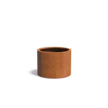 Adezz CIRCUM Cortenstalen Plantenbak Ø 80x60 cm met wielen