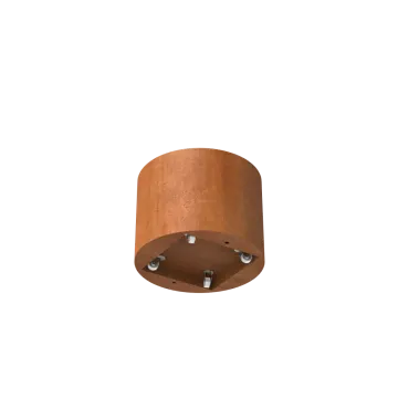 Adezz CIRCUM Cortenstalen Plantenbak Ø 80x60 cm met wielen