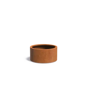 Adezz CIRCUM Cortenstalen Plantenbak Ø 80x40 cm met wielen