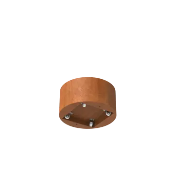 Adezz CIRCUM Cortenstalen Plantenbak Ø 80x40 cm met wielen