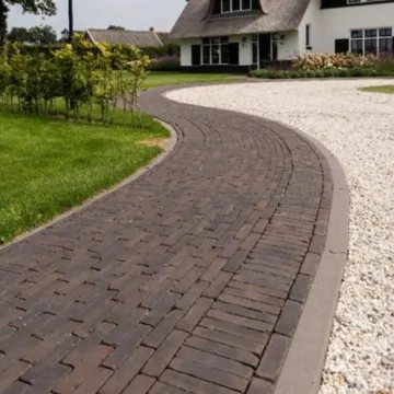 Dikformaat getrommeld 6 cm Iseo Antica (zwart-bruin)