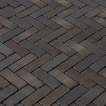 Dikformaat getrommeld 6 cm Modena Antica (zwart-bruin)
