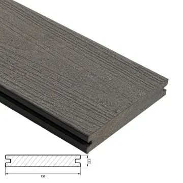Fiberdeck Harmony Vlonderplank 22,5x138 mm - Lengte 500 cm - Ocean Grey (massief)