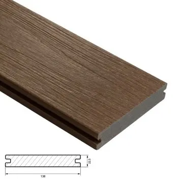Fiberdeck Premium Vlonderplank 22,5x138 mm - Lengte 500 cm - Ipé (massief)