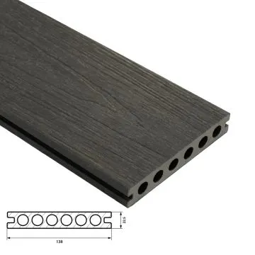Fiberdeck Premium Vlonderplank 22,5x138 mm - Lengte 500 cm - Dark Grey (RHK)