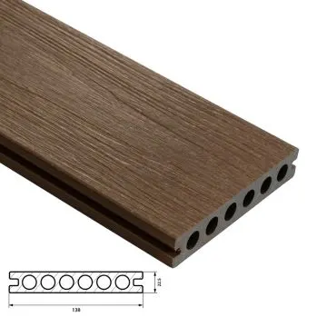 Fiberdeck Premium Vlonderplank 22,5x138 mm - Lengte 500 cm - Ipé (RHK)