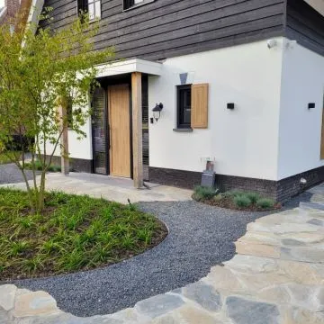 Natuursteen Flagstones 3,5-5 cm Kwartsiet Glacier Grey Blue