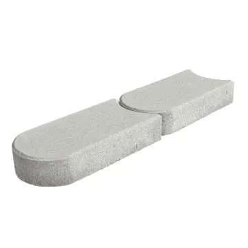 Graskantsteen 22x12x4,5 cm Grijs