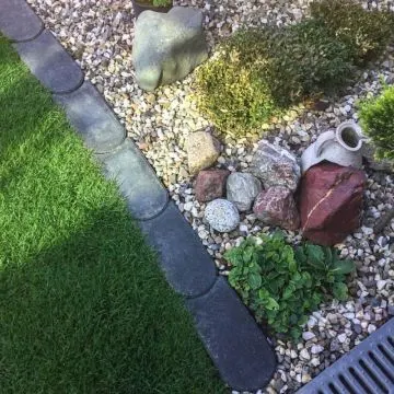 Graskantsteen 22x12x4,5 cm Antraciet