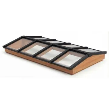 Lichtstraat zadeldak 2998mm, 1536mm diep incl. gelaagd isolatieglas en profielen product