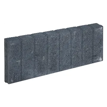 Stoere zwarte blokjesband 6x20x50 cm, klaar om je tuin of oprit een strakke look te geven