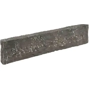 Natuursteen Opsluitband Handgekapt Basalt 100x20x6 cm Black