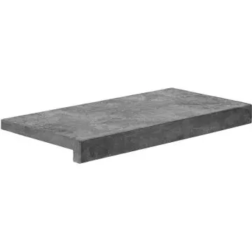 Natuursteen Zwembadrand Chinees Hardsteen 60x30x5/2,5 cm Spotted Blue (90° kant)