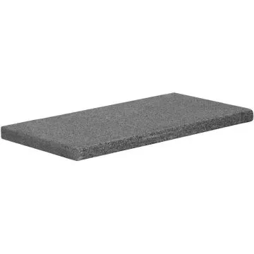 Natuursteen Zwembadrand Graniet 60x30x3 cm Tibet Dark Grey (Bullnose)
