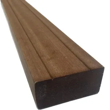 Onderbalk Bangkirai Premium met V-groeven - FCQ - 42x65 mm - Lengte 305 cm