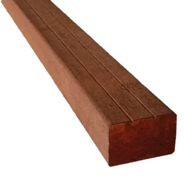 Onderbalk Kapur Premium met V-groeven - FCQ FSC®100% - 42x65 mm - Lengte 427 cm