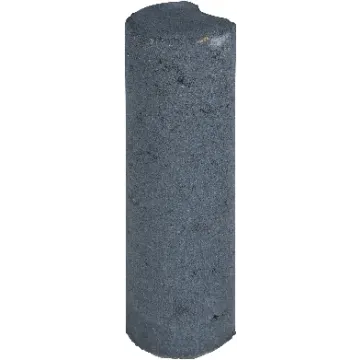Palissadepaal Ø8x25 cm zwart van beton voor het maken van borders, kantopsluitingen en grondkeringen in de tuin.