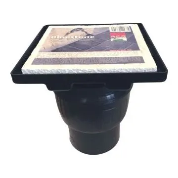 ACO Vloerput Bluestone kunststof 200x200 incl stankslot, onderuitlaat 110mm