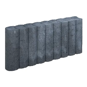 Rondo Palissadeband 8x25x50 cm Zwart 