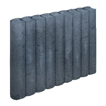 Rondo Palissadeband 8x50x50 cm Zwart