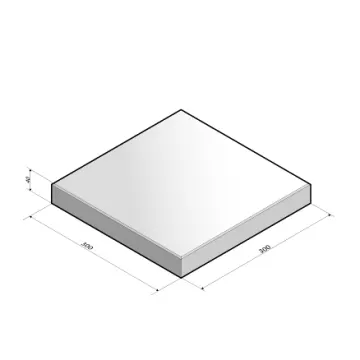Tegel 30x30x4 cm Grijs met facet