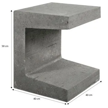 U-Element 40x40x50 cm Grijs