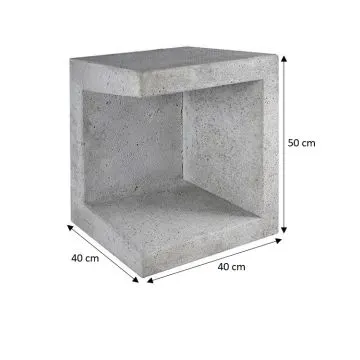 U-Element Hoek 40x40x50 cm Grijs