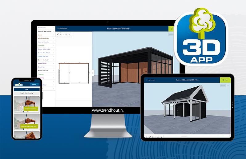 Ontwerp uw eigen Trendhout buitenverblijf in 3D! Ontwerp uw eigen Trendhout buitenverblijf in 3D!